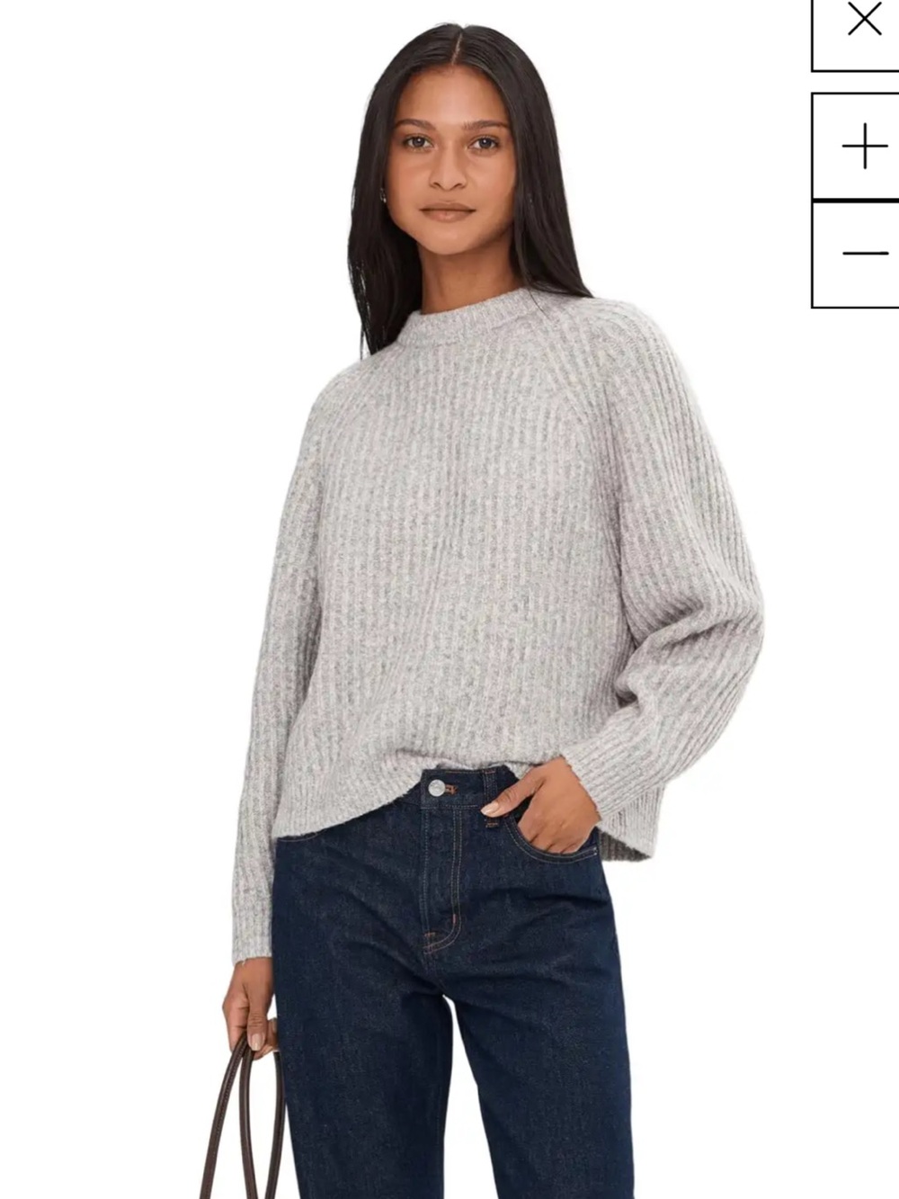 Madewell Marl Cozy Cotton Stevie Crew Sweater Women’s Large